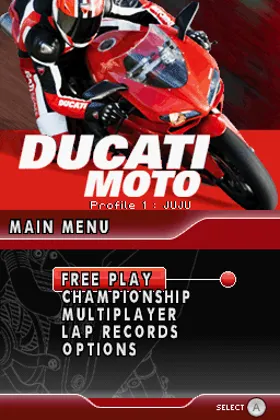 Ducati Moto (USA) screen shot title